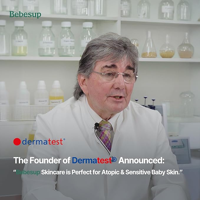 BEBESUP- Instant - Cooling Relief Baby Soothing Gel | Korean Skincare for Sensitive & Atopic Skin 3-Sec Cooling Effect Clinically Tested Hypoallergenic Dermatologist Approved 6.76 fl oz