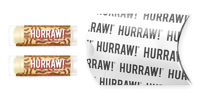 Hurraw! Almond, Cardamom, Rose (Vata) Lip Palm