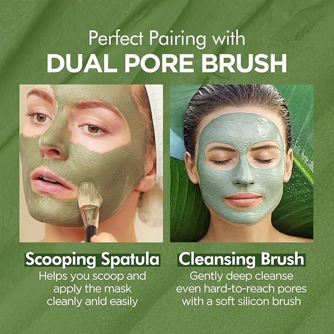 Holy Basil Bubble Deep Mask – Holy Basil & Carbonated Water for Cleansing Pores & Blackheads, Korean Clay to Bubble Wash-Off Pack (90g / 3.17 oz) (1P)