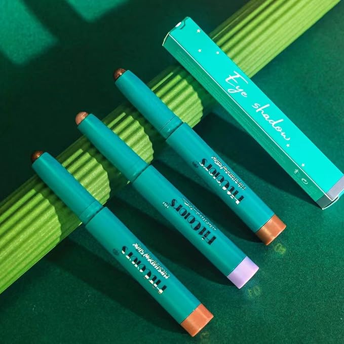 Eyeshadow Stick Eye Shadow Brightener Stick Eyeliner Pencil Cream Shimmer Glitter Smooth Eyeshadow Stick Pencil Nude Korea Primer Highlighter Natural Waterproof Long Lasting Gray Black # 05