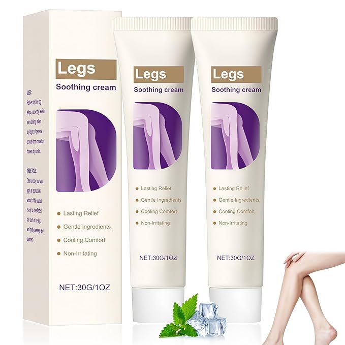 2Pcs Soothing Leg Cream –Varicose Veins Relief,Relieve Gel for Leg Discomfort,Soothing Cooling Gel,Sports Cooling Body Care Cream,Fast Absorbing for Women and Men
