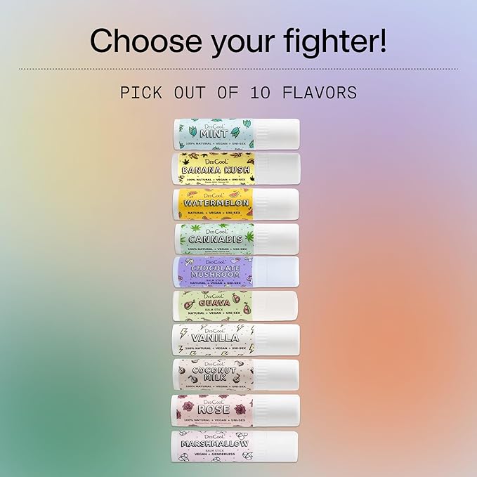 DedCool Lip Balm Stick (Mint) Jumbo, Vegan, Flavored, Coconut Oil Lip Balm, Long Lasting, Moisturization, Hydrates Dry & Chapped Lips, Vegan, Natural, Clean, Non-Toxic, Fragrance For All