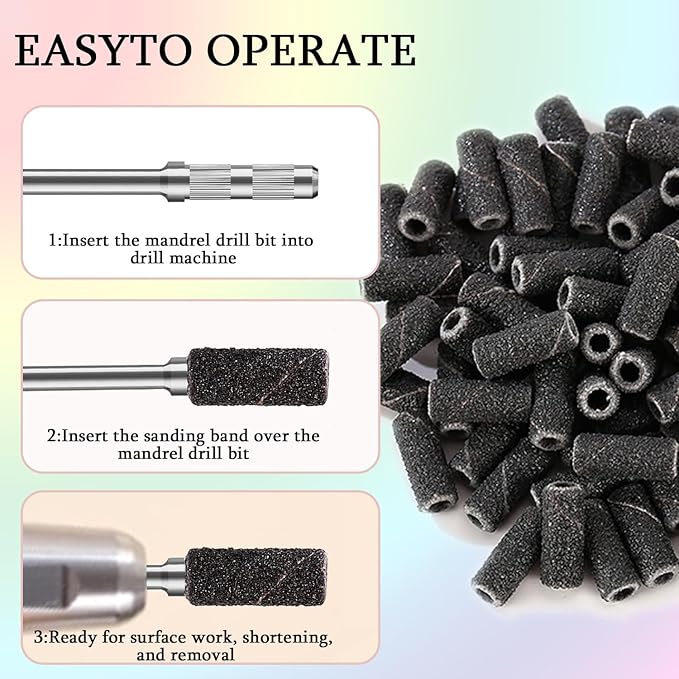 100pcs nail drill bits small