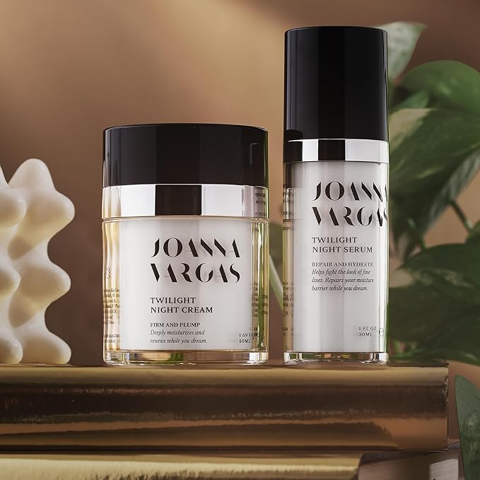 Joanna Vargas Face Serums for Anti Aging with Epidermal Growth Factors for Skin Restoration & Reconditioning - Revitalizing Night Face Serum for Women to Reduce Fine Lines