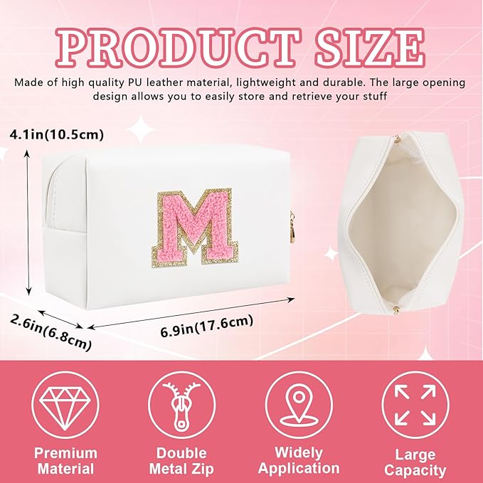 Personalized initial letter patch makeup