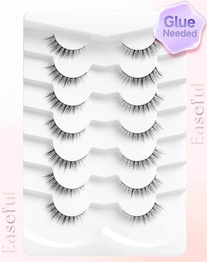 Natural False Lashes Natural Looking False Eyelashes Short Eyelashes Light-09