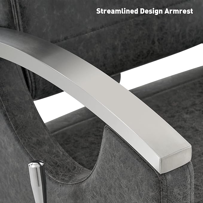 BarberPub Barber Chair for Barbershop,Reclining Salon Chair for Hair Stylist 9180 (Grey)