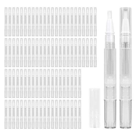 100PCS Empty Cuticle Oil Pen Transparent Twist Pens Lip 3ml