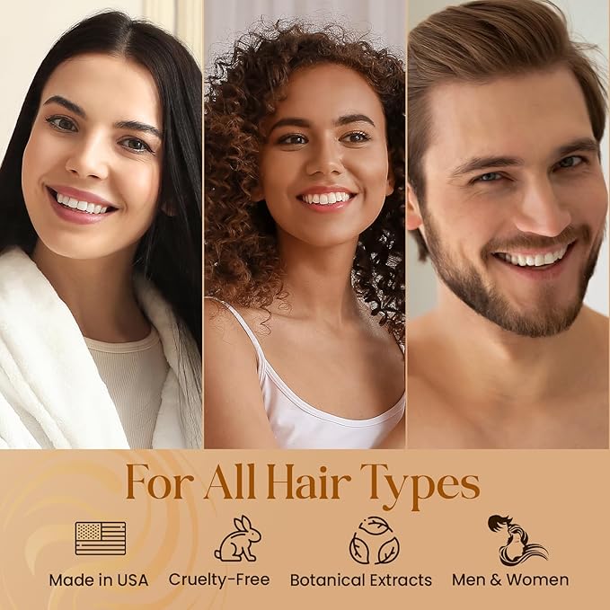 Revitalizing Scalp Serum for Hair Growth with Copper Peptides, Caffeine & Tea Tree Oil - Nourishing Scalp Oil for Itchy Dry Scalp, Detoxifies Build-Up, Deep Hydration for All Hair Types, 2 fl oz