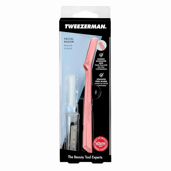 Tweezerman Exclusive Tea Rose Facial Razor