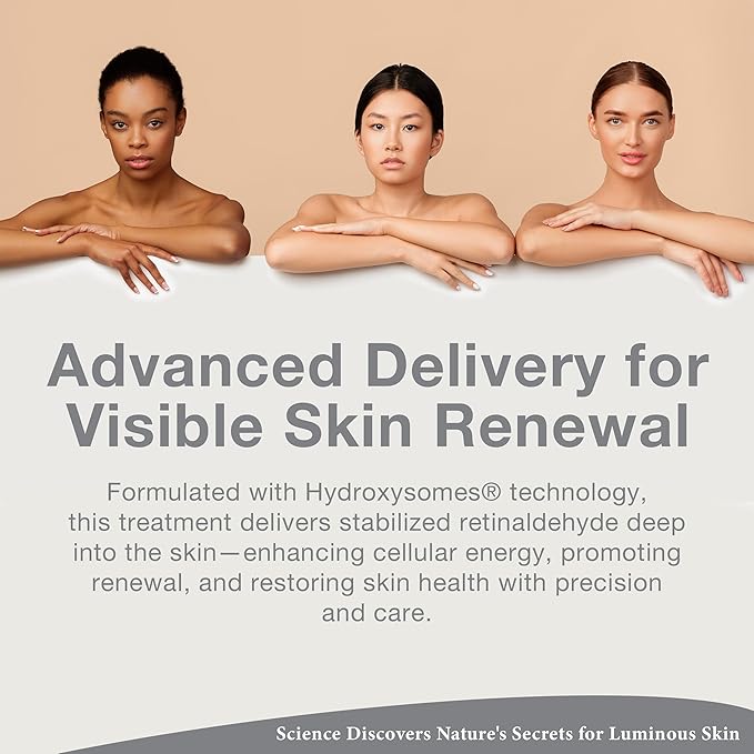 Lira Clinical PRO Retinal-Plus Treatment - Retinol Cream with Hyaluronic Acid, Salicylic Acid & Vitamin C - Helps Reduces Fine Lines & Wrinkles - All Skin Types - 1 fl oz