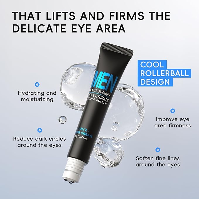 LAIKOU Skin Care Set, Gifts for Men, Skincare Gift Set, Men Skincare with Facial Cleanser, Toner, Lotion, Eye Cream, Serum Father's Day Christmas Birthday Valentines for Him Dad Husband Boyfriend