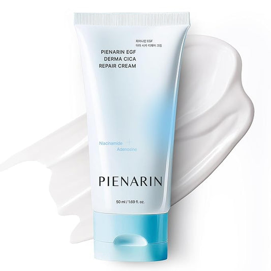 PIENARIN EGF Derma Cica Repair Cream, EGF Facial Moisturizer for Sensitive Skin, Redness & Barrier Repair | Korean Facial Moisturizer for Dry, Irritated Skin (1.69oz / 50ml)