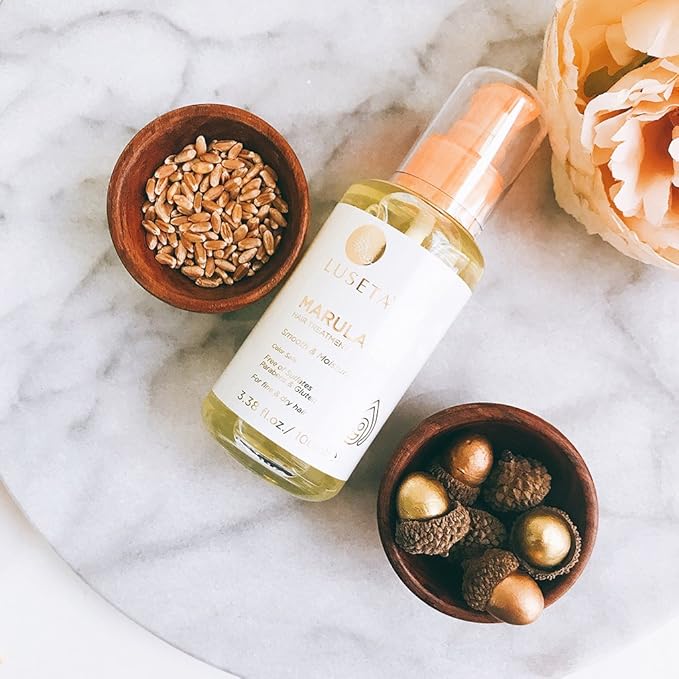 Luseta Marula Oil Hair Treatment for Fine & Dry Hair Serum Smoothing Hair Adding Shine and Nourishing Scalp 3.38oz