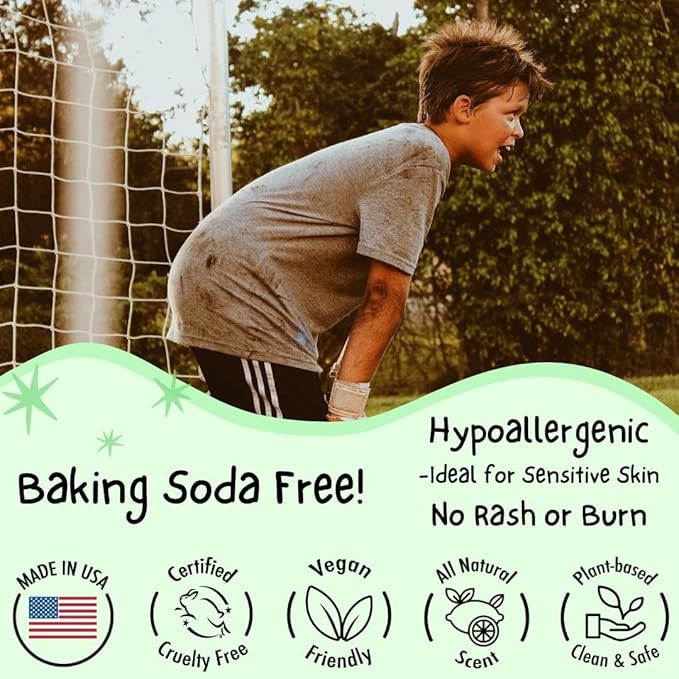 MONA All Natural Deodorant for Kids | Safe for Kids | Vegan, Hypoallergenic & Free from Baking Soda, Aluminum & Synthetic Scents (3-PK HONEYDEW 1.76 Oz each)