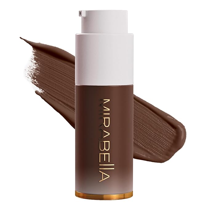 MIRABELLA - Invincible for All HD Liquid Foundation, Moisturizing Face Products for All Skin Types, Full-Coverage Lightweight Foundation Makeup, Moisturizing & Hydrating Beauty Care, Deep D230