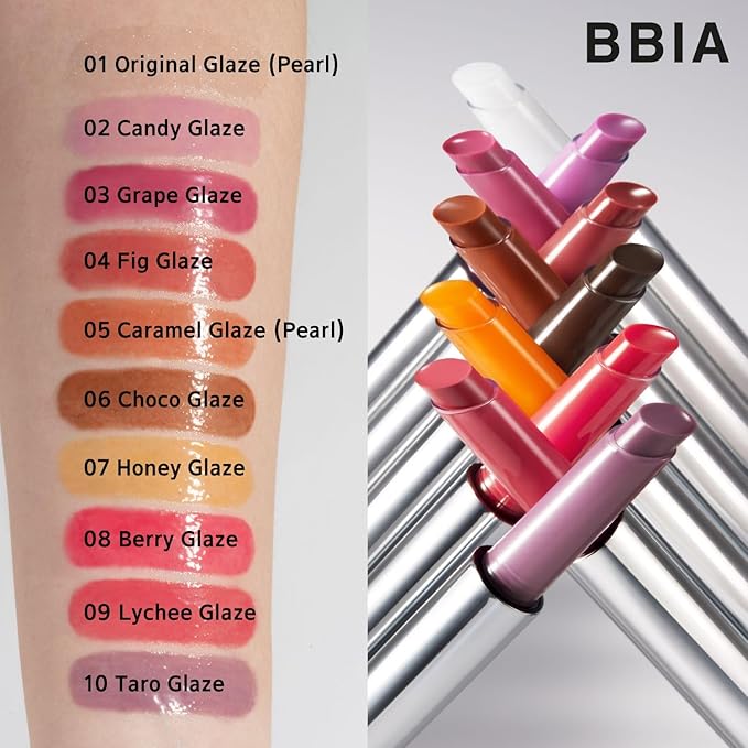 BBIA Over Glaze Stick - Lip Plumping Gloss Melting Balm Lipstick, Intensive Volume Up, High Shine & Glossy, Ultra Watery Moisturizing & Volumizing, Glowy Texture, Korean Lip Makeup (07 HONEY GLAZE)