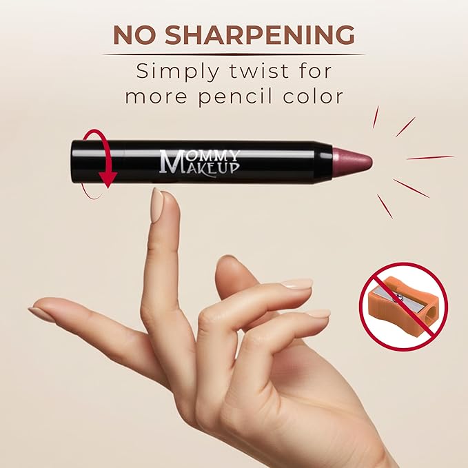 Mommy Makeup Triple Sticks Lipstick, Cream Blush & Teatment All-In-One with Shea & Cocoa Butter - Soft & Creamy Moisturizing Lip Crayon For Lips & Cheeks (Daisy Glow)