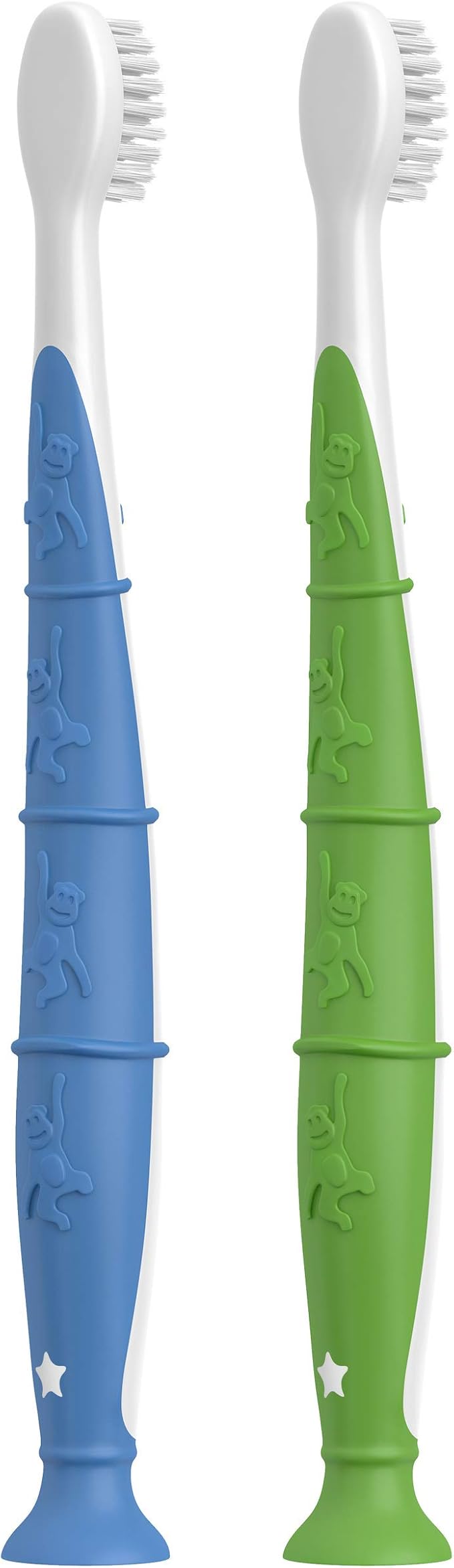 Colgate Zero Kids Toothbrush with Extra Soft Bristles and Suction Cup Holder, BPA Free - 2 Count