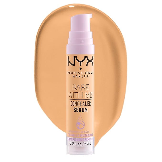 NYX PROFESSIONAL MAKEUP Bare With Me Concealer Serum, Concealer Makeup For Up To 24Hr Hydration - Golden