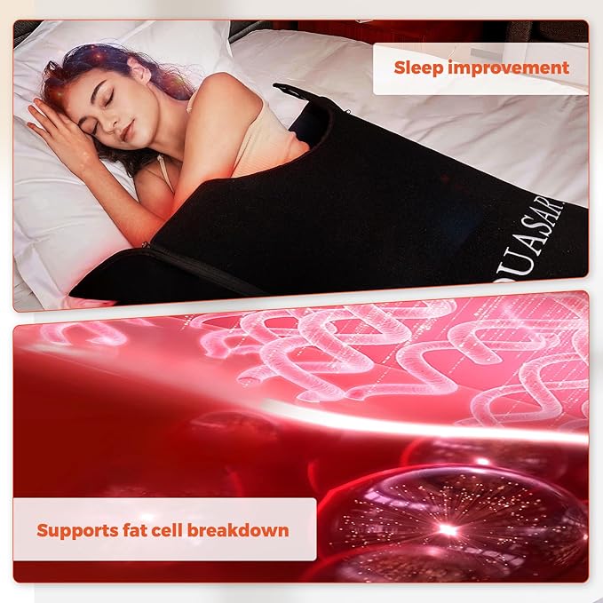 Infrared Red Light Therapy Full Body Mat- 2052 pcs SMD 5050 LED Chips - 660nm & 850nm Wavelengths, Pain Relief, Enhances Recovery, Whole Body Care, Sleep Improvement & Energy Boost
