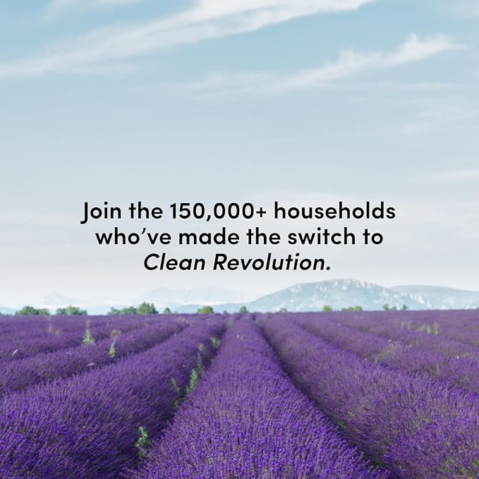 Clean Revolution Liquid Gel Hand Soap, Silky Rich Liquid, Quick Lather, Fast Rinsing, Contains Real Essential Oils (Natural Lavender) 8 Fl Oz