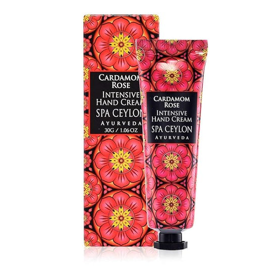 SPA CEYLON CARDAMOM ROSE Intensive Hand Cream | Revitalizing | Vitamin-Rich | 100% Vegetarian | Suitable for all skin types