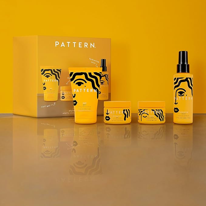 PATTERN Beauty Mini Stylers Kit for Curly, Coily & Tight Textured Hair - Includes Hydrating Mist, Curl Gel, Styling Cream & Strong Hold Gel