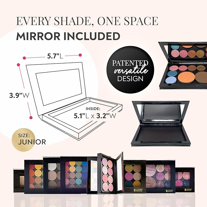 Junior Magnetic Makeup Palette, Empty Magnetic Palette, Universal