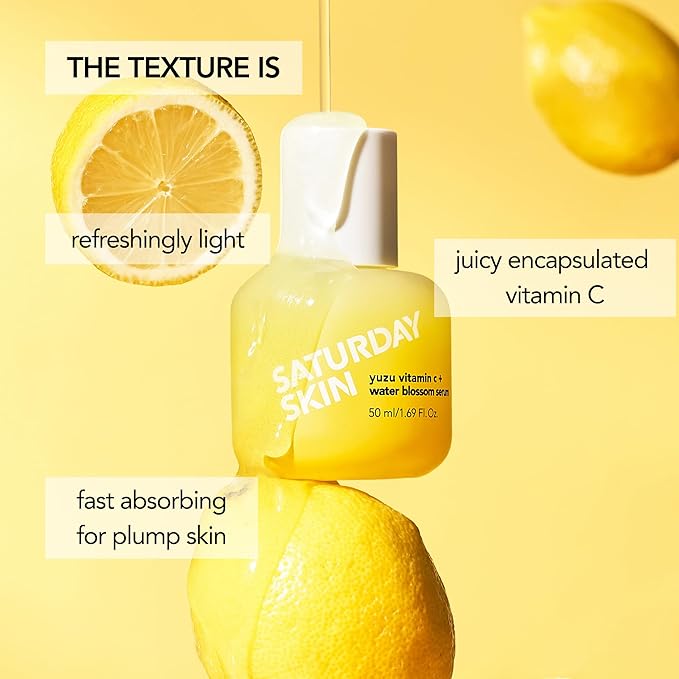 Vitamin C Serum For Face From Yuzu - Brightening Formula With Hyaluronic Acid 7 Peptide Mix And Niacinamide, Deeply Hydrate, Improve Uneven Skin Texture, Vegan, Korean Skin Care (30 ml)