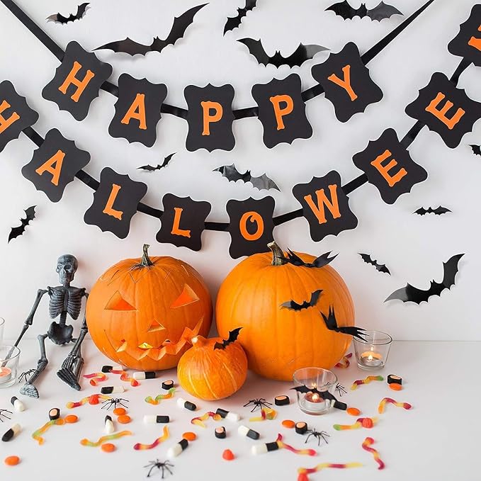 Halloween 3D Bats Decorations Halloween Bats