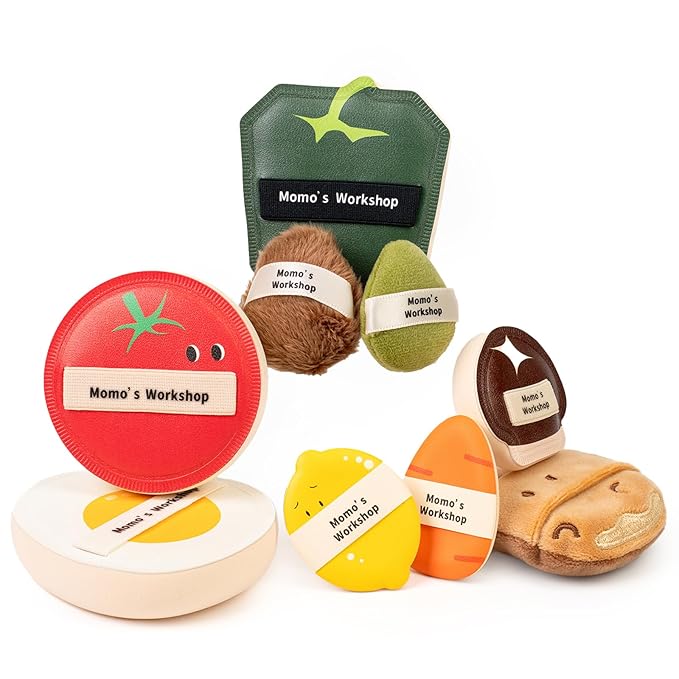 Momo's Workshop Bento Collection Makeup Sponges+Powder Puffs Set,11PCS Beauty Foundation Puffs for Creamy Finish, Halloween Makeup Sponge for Blending,Comfortable for All Skin Types & Storage Case