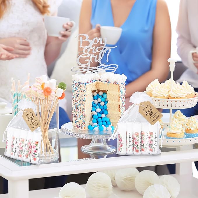 Demissle 50 Pcs Baby Shower Lip Flower)