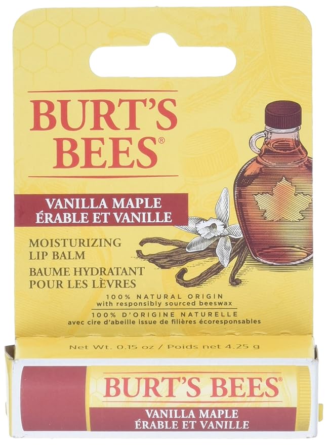 Burts Bees Vanilla Maple Lip Balm, 4.25 GR