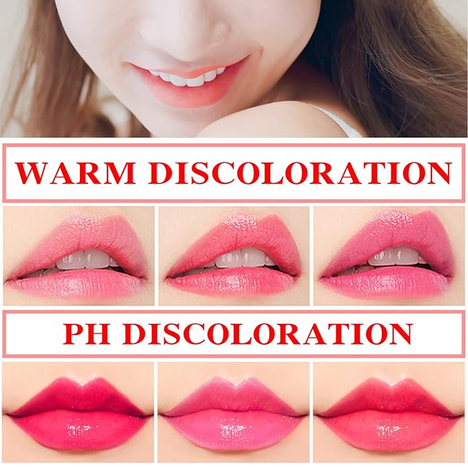 4 Pcs Aloe Vera Lipstick,Long Lasting Lip Care Nutritious Plumper Lip Balm Moisturizer Magic Temperature Color Change Lip Gloss