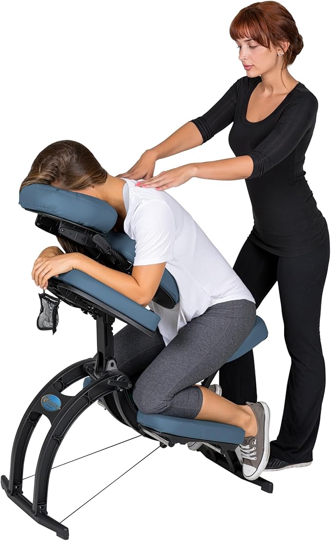 EARTHLITE Portable Massage Chair AVILA II - Premium Folding Spa/Massage/Tattoo Chair incl. Rolling Carry Case