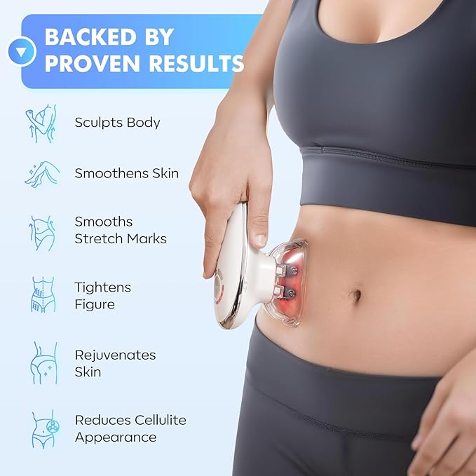 REDLOOK 3-in-1 Body Sculptor - Body Sculpting Massager for Stomach, Arms, Legs, & Love Handles - Anti Cellulite Massage Tool, Cellulite Remover, Lymph Drainage Machine, & Skin Tightening Device.