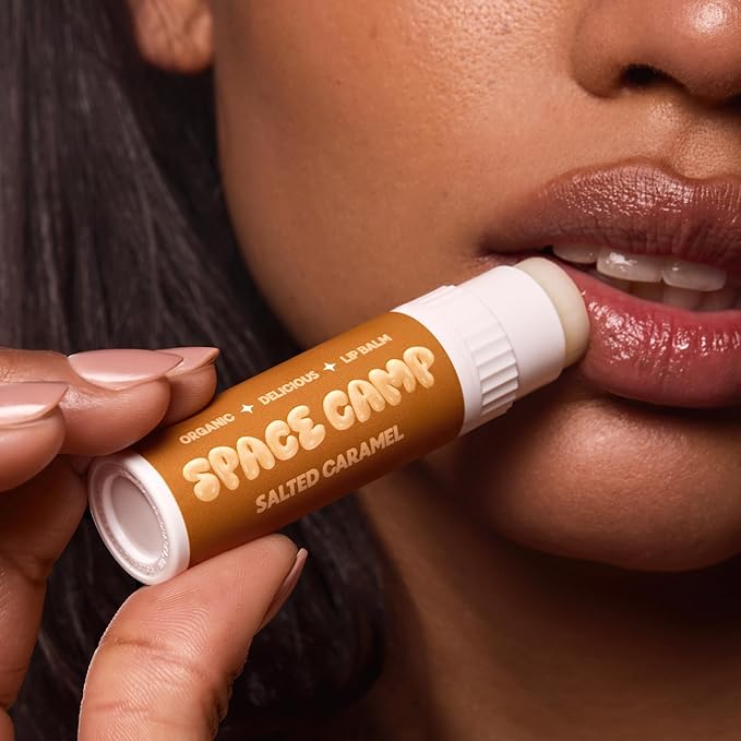 Wellness Jumbo Lip Balm - Salted Caramel Organic Flavored Balm (2 Pack)