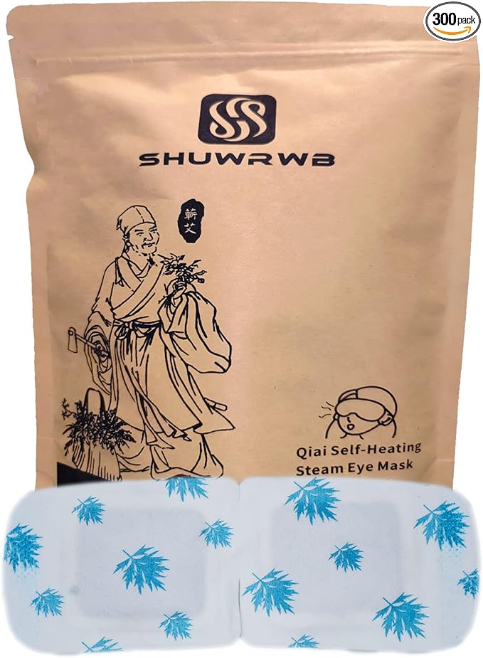 Qiai Self-Heating Steam Eye Mask 10 Packs for Better Sleep&Eye SPA|Reduce Dark Circles & Puffiness|Relief Eye Fatigue Dry&Itchy Eyes|Reduce Wrinkles|Heated Eye Mask Portable for Personal Care