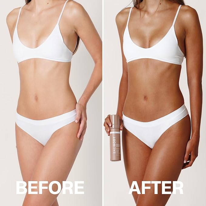 Bali Body Instant Tan Mousse | Wash-off instant bronzing mousse, streak-free with quick-dry finish | Chocolate-tinted body makeup for a natural glow | 200ml/6.7oz