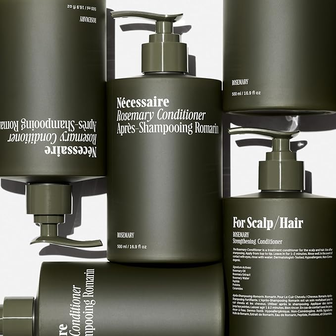 Nécessaire Rosemary Conditioner With Pump | Multi-Protein Strengthening Conditioner For Thinning Hair. For Women + Men. Good For All Hair Types/Textures. Color-Safe. 500 ml / 16.9 oz