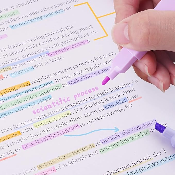 12 Bible Highlighters, Aesthetic Highlighter, Pastel Highlighters Assorted Colors, Bible Highlighter and Pens No Bleed, Bi-ble Study Supplies, Aesthetic School Supplies