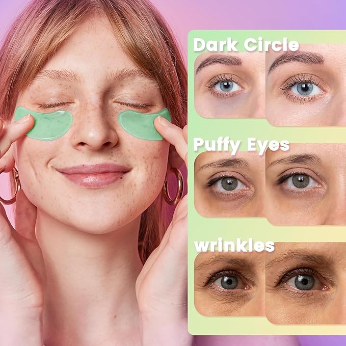 Under Eye Patches for Dark Circles - Deliver a Burst of Hydration - Reduce Under Eye Bags and Smooth Wrinkles - Eye Masks for Puffy Eyes