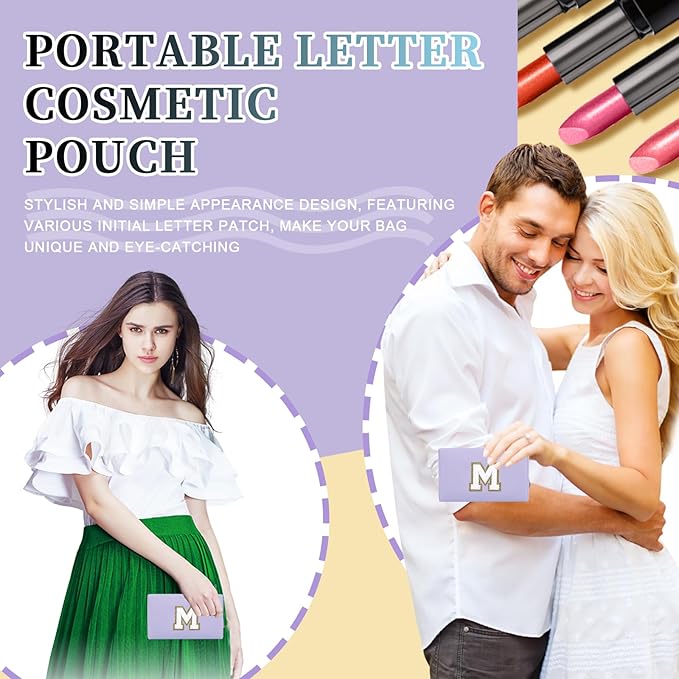 Personalized initial letter patch makeup