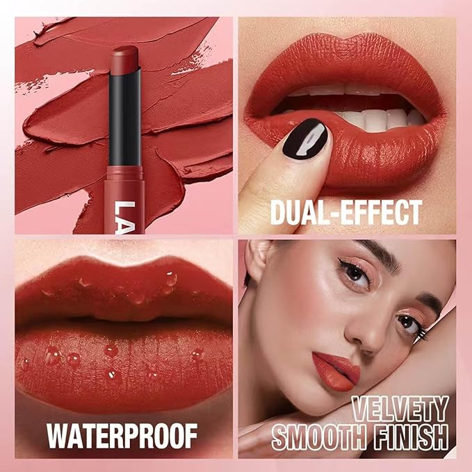 Matte Lipstick for Women Girls teen Lip Makeup Lipsticks Lip Liner Pencil Waterproof Long Lasting Hypoallergenic Highly Pigmented Quick Makeup Lightweight Portable Lip stick 11#