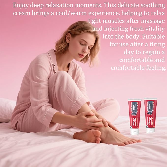 Joint & Muscle Relief Gel – Soothing Massage Cream with Turmeric, Peppermint & Emu Oil – Fast-Absorbing, Non-Greasy Formula for Knees, Back, Neck & Hands – 4.23 oz (2pcs)