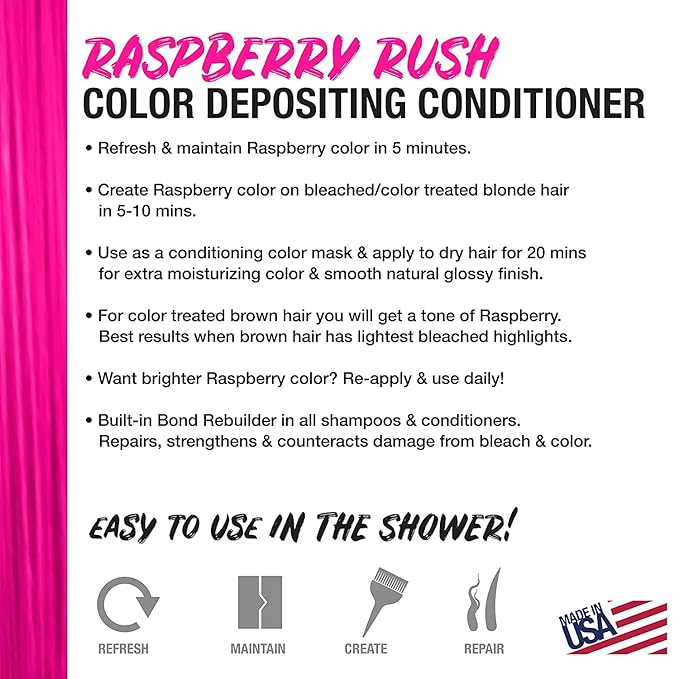 Raspberry Color Depositing Conditioner -