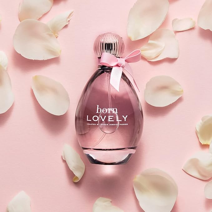 SJP Born Lovely Lush, Sweet, Elegant Amber Floral Eau De Parfum Spray Fragrance for Women - Mandarin, Peony, Honeysuckle, and Freesia - Intense, Long Lasting Scent - 3.4 oz