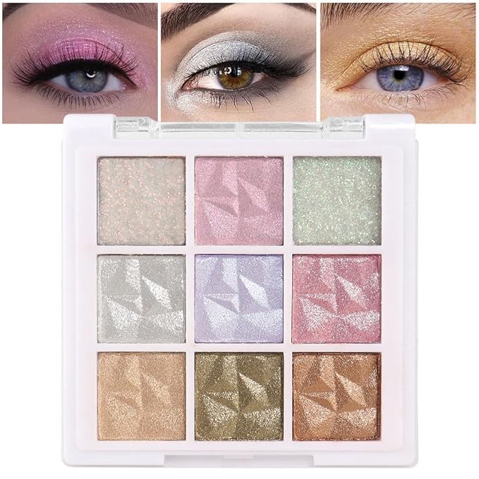 9 Colors Pink Pearl Gold Matte Shimmer Eyeshadow