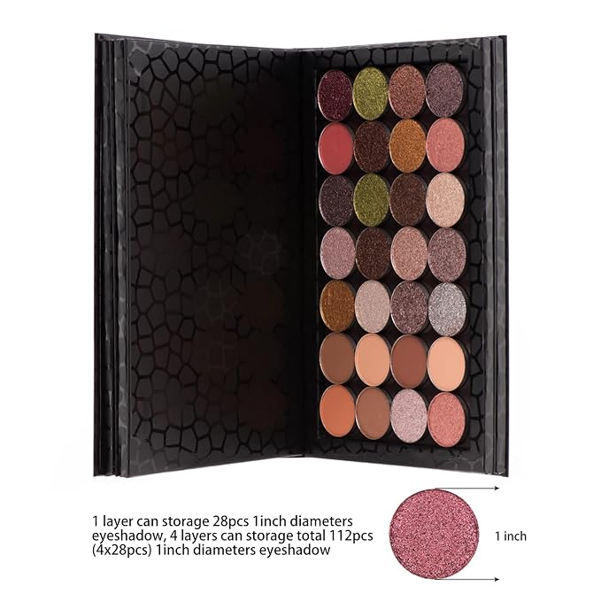 4-Layer Book Shaped Magnetic Palette Large Empty Makeup